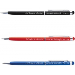 Pix metalic slim cu touch, Pot totul in Hristos!